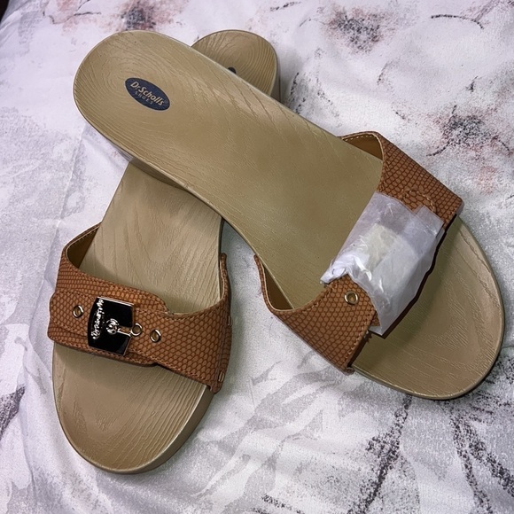 DR. SCHOLL'S WOMENS ORIGINALIST SLIDE SANDAL - PEACH Size 8M - Picture 3 of 4